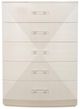 Bernhardt Axiom Linear Gray/White Tall Chest-2
