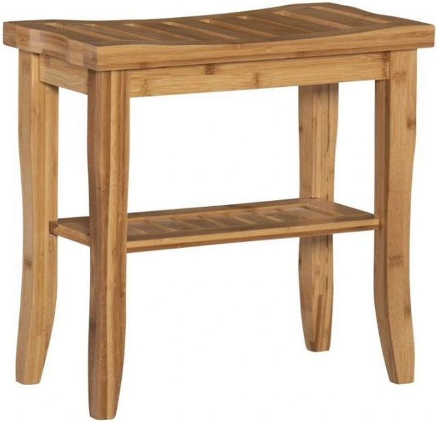 Linon Bracken Natural Bamboo Accent Stool-0