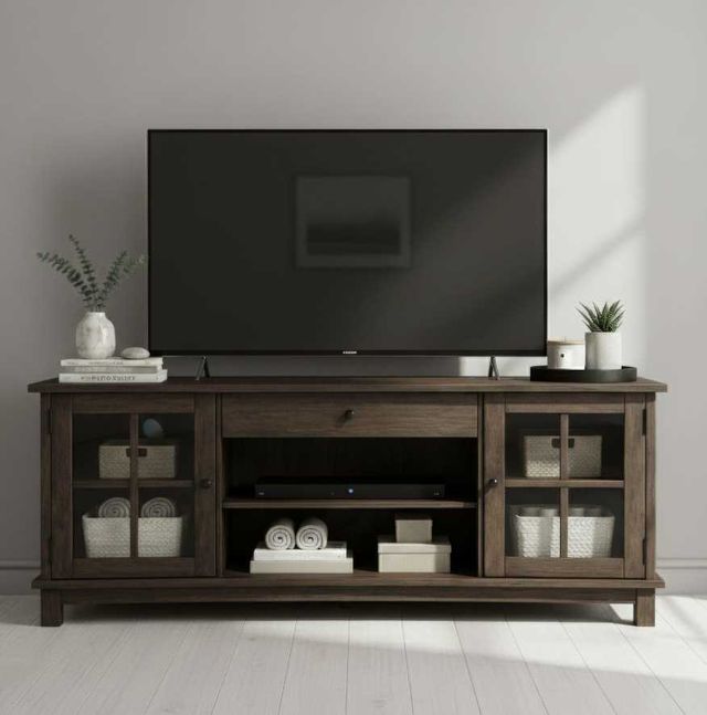 Liberty Furniture Logan Dark Smoke 82" TV Console-1