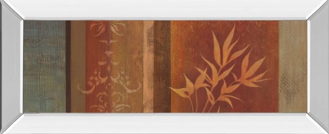 Classy Art Leaf Silhouette Il by Jordan Grey Mirror Framed Wall Art-0