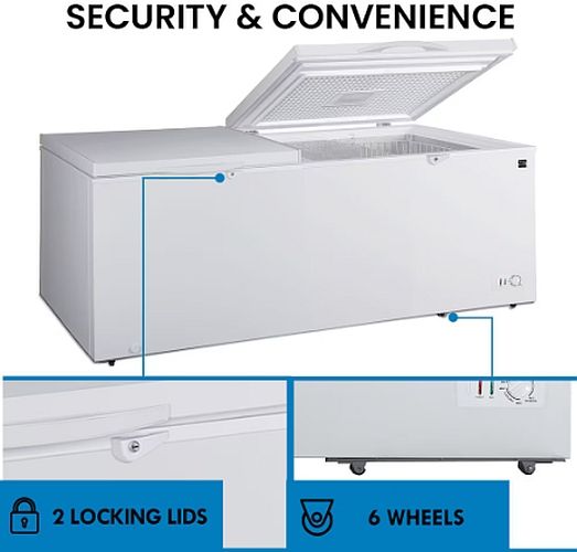 Kenmore® 80" 21 Cu. Ft. White Garage Ready Convertible Chest Freezer/Refrigerator-2