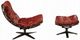 ACME Furniture Gandy 2-Piece Antique Red Chair and Ottoman Set-4