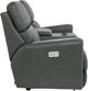La-Z-Boy® Apollo Blue Grey Leather Power Reclining Loveseat with Console, Headrest, and Lumbar-4