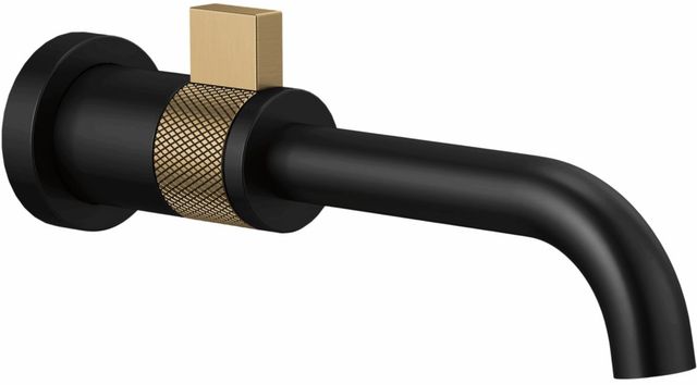 Brizo Litze® Brilliance® Luxe Gold®/Matte Black 3" Wall Mount Lavatory-0