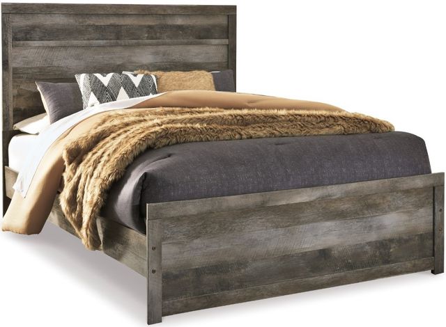 Signature Design by Ashley® Wynnlow 5-Piece Gray King Panel Bed Set-1