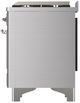 Ilve® Majestic III 60" Stainless Steel Pro Style Dual Fuel Natural Gas Range with Solid Door and Chrome Trim-4
