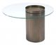 Zuo® Emi Glass Top Coffee Table with Antique Gold Base-4