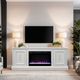 Legends Home Jordan White 65" Fireplace Console-1