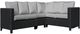 Enclover Trillium 4-Piece Black/Granite Sectional Set-0