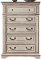 New Classic® Home Furnishings Anastasia 5-Piece Antique Bisque Queen Upholstered Bedroom Set with Chest and Nightstand-3