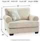 Signature Design by Ashley® Monaghan Sandstone Chair and a Half-3