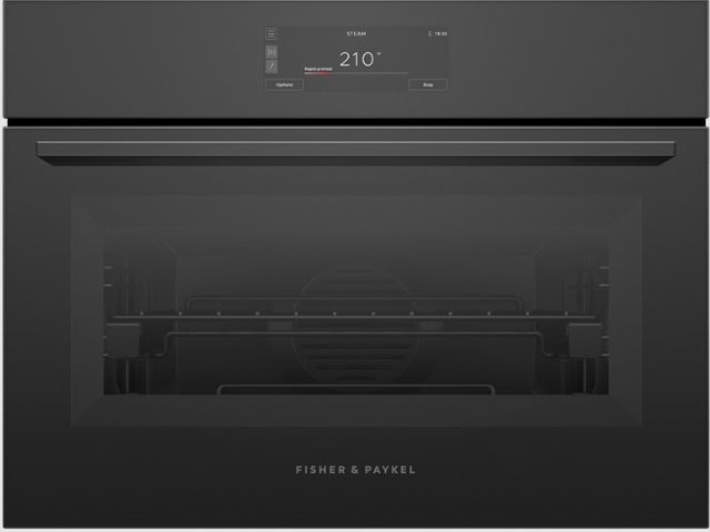 Fisher & Paykel Series 11 24” Black Glass Minimal Compact Combi-Steam Oven-0