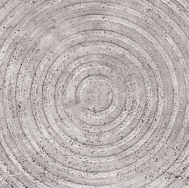 Classic Home Nellie Light Gray Concrete Round Outdoor Coffee Table-4