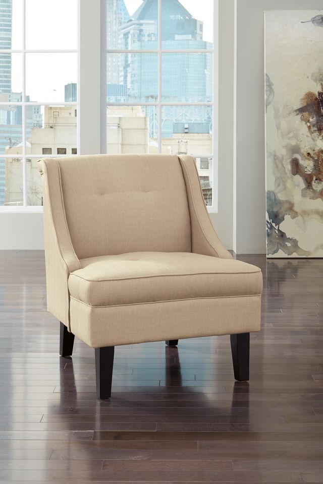 Signature Design by Ashley® Clarinda Cream Accent Chair-1