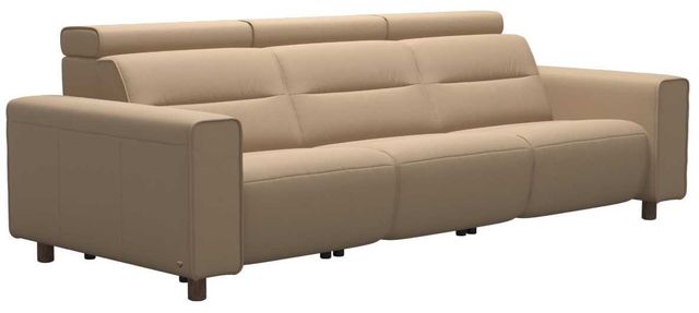 Stressless® by Ekornes® Customizable Emily Wide Arm 3-Seater Sofa with Wood Legs-0
