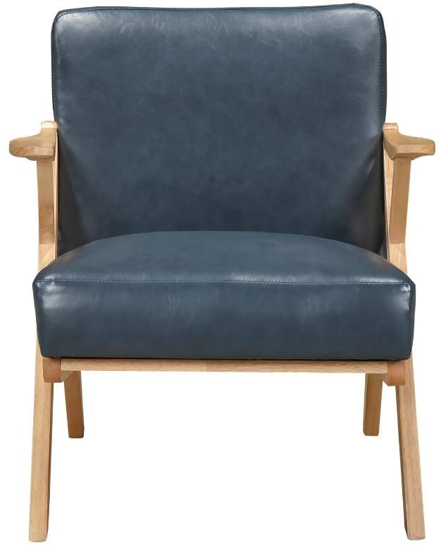 Homelegance® Gideon Blue/Natural Accent Chair-2