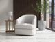 International Furniture Direct Tumbi White Swivel Accent Chair-2