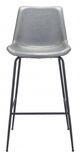 Zuo® Byron Gray Bar Chair-1