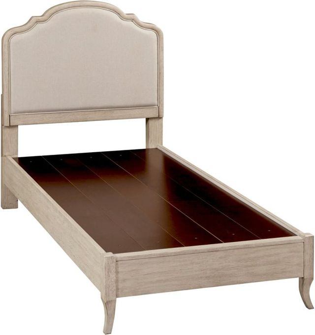 aspenhome® Provence Linen Youth Full Upholstered Panel Bed-3