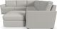 Flex by Flexsteel® 5-Piece Frost 5-Seat Sectional with Ottoman-2