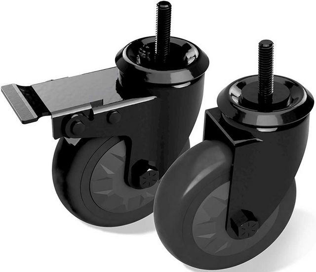 Big Green Egg® 4" Black Locking Caster Kit-0
