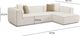 TOV Furniture Tristine 2-Piece Cream Right-Arm Facing Sectional and Chaise-2