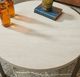 Flexsteel® Palette Beige Short Bunching Table with Brown Base-2