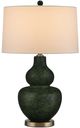 Currey & Company Kinnaird Antique Brass/Moss Green Table Lamp-1