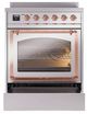 Ilve® Nostalgie II Noblesse 30'' Stainless Steel Pro Style Induction Range with Copper Trim-3