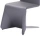 VIG Furniture Nisse 2-Piece Gray Leatherette Dining Chairs Set-2