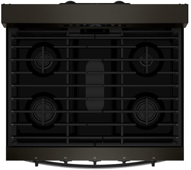 Whirlpool® 30" Black Stainless Steel Freestanding Gas Range with Air Cooking Technology-1