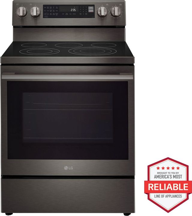 LG 30" Black Stainless Steel Freestanding Electric Range with Smart Wi-Fi Enabled ProBake Convection®-3