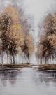 Giftcraft Brown/Gray Oil Painting-1