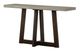 Armen Living Elodie Gray Rectangular Console Table with Dark Brown Base -0