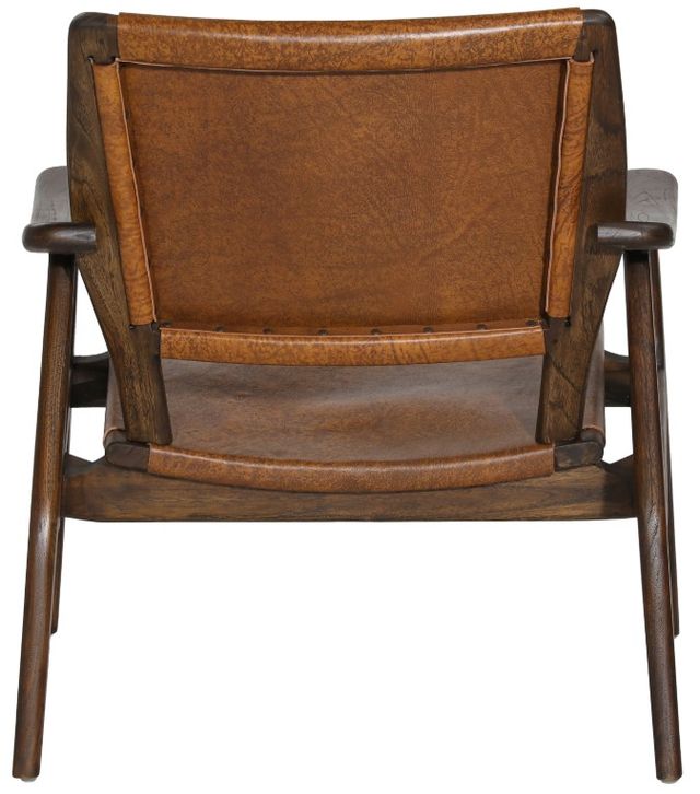 Dovetail Furniture Dania Antique Light Brown/Medium Brown Occasional Chair-3