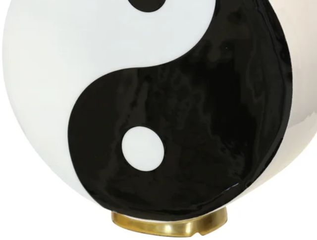 Stylecraft Ying Yang Black/White Vase-1