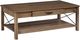 Country Classic Collection Customizable Crossway Large Coffee Table-0