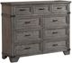 Intercon Forge Wire Brushed Steel Gray Tall Dresser-0