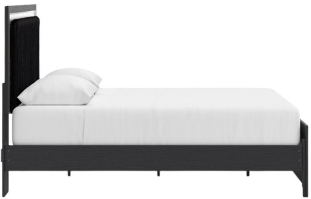 Signature Design by Ashley® Birmonton Black Queen Upholstered Panel Bed-3