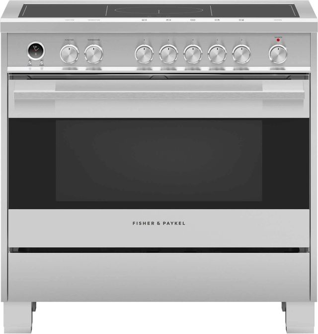 Fisher & Paykel 36" Brushed Stainless Steel Pro Style Induction Range