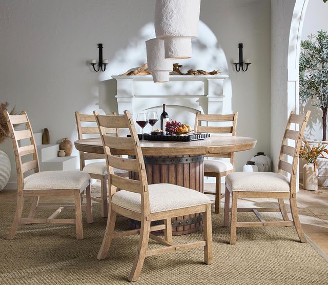 Hooker® Furniture Vineyard Row Sonoma/White Zin Ladderback Dining Side Chair-1