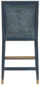 Currey & Company Santos Vintage Navy Counter Stool-4