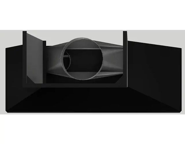 Vent-A-Hood® 66" Black Wall Hood-1