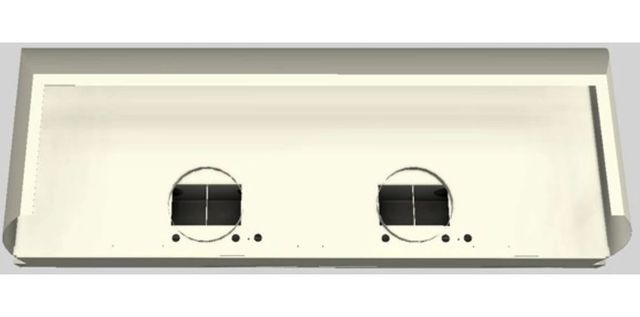 Vent-A-Hood® Designer Series 66" Biscuit Wall Mounted Range Hood-3