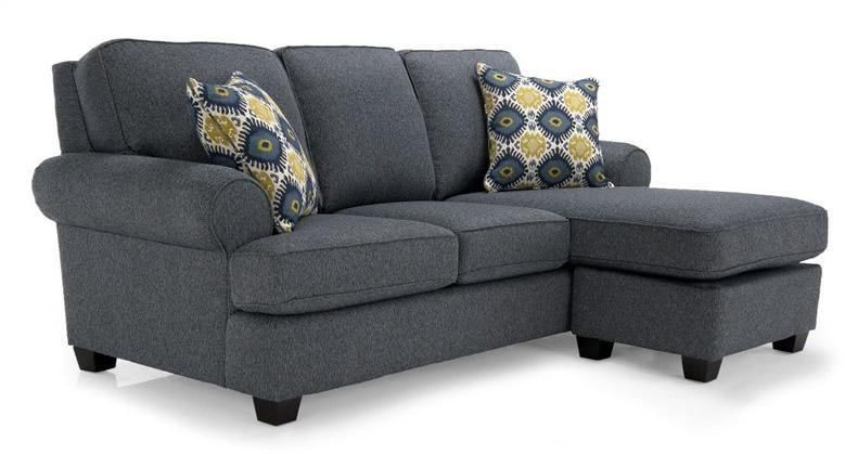 Canapé avec chaise longue 2285 en tissu gris Decor-Rest®