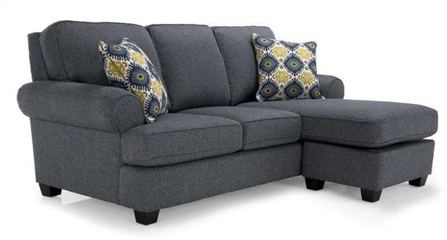 Canapé avec chaise longue 2285 en tissu gris Decor-Rest®-0