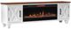 Legends Home RealCozy Liberty Bourbon/Jasmine White 78" Fireplace Console-0