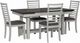 Liberty Furniture Brook Bay 5-Piece Carbon Gray/Textured White Trestle Dining Set-0