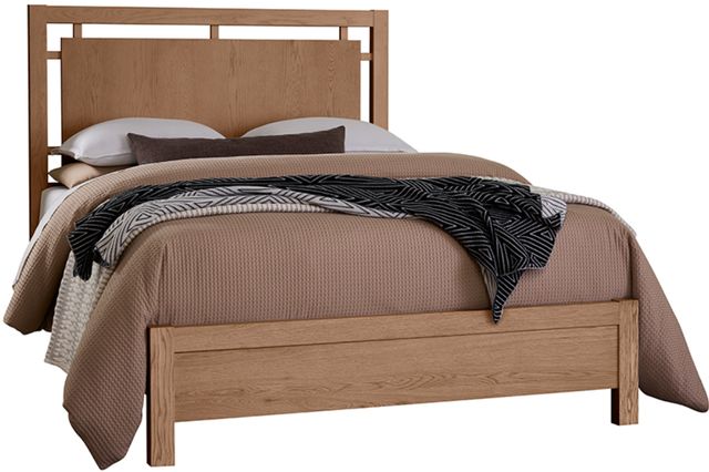 Vaughan-Bassett Lodge & Loft Blond Oak California King Floating Panel Bed-0