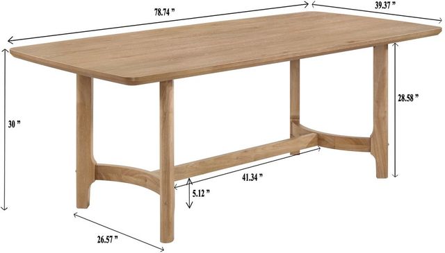 Crown Mark Arden Beige Dining Table-2